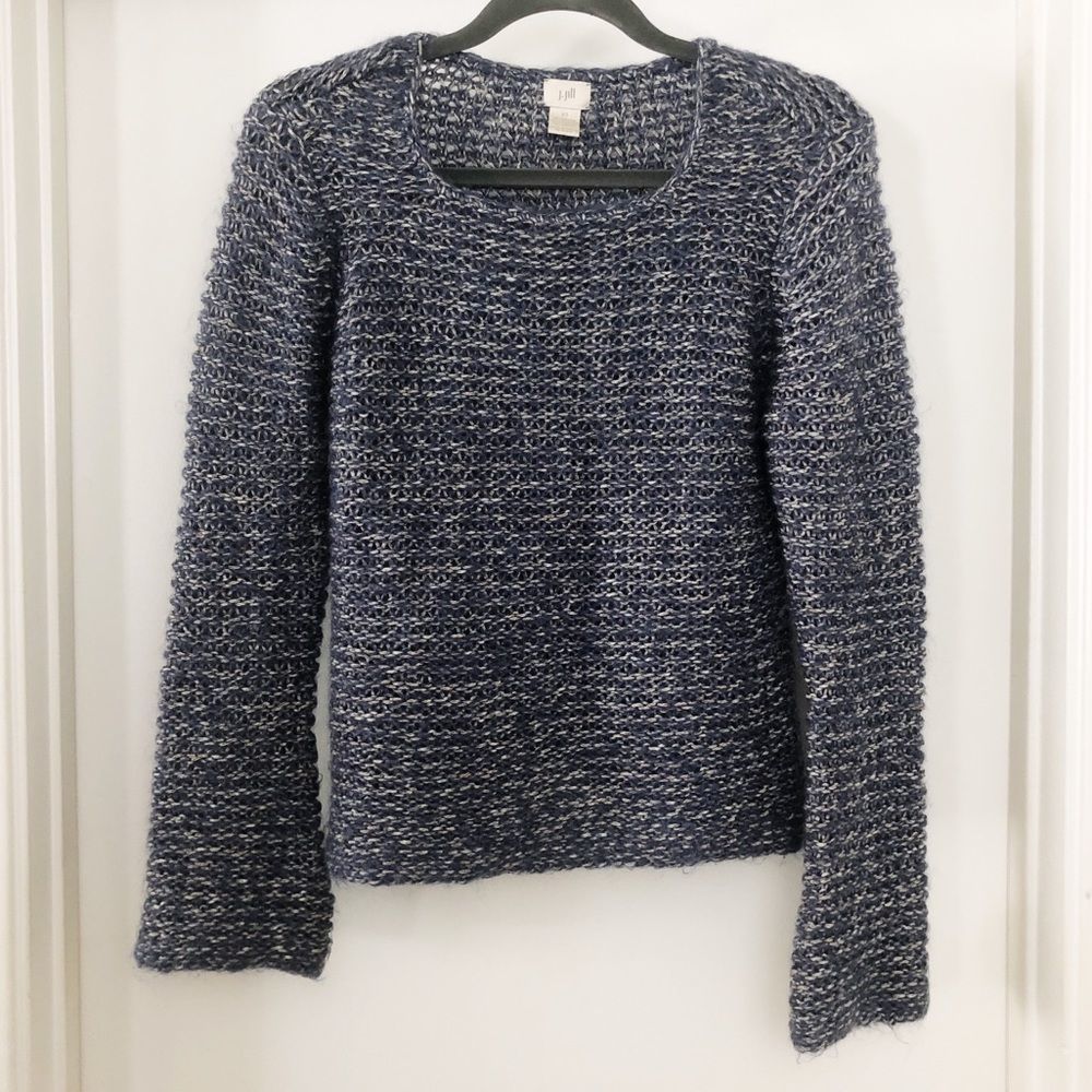 j. jill | blue mohair knit sweater, XS